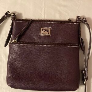 Dooney & Bourke Burgundy Leather Crossbody Bag